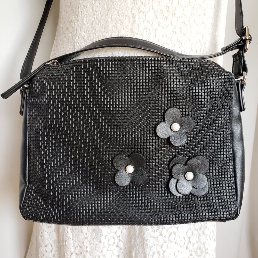 BENTLEY LEATHERS Mia & Luca Very Long Adjustable strap Crossbody Shoulder floral